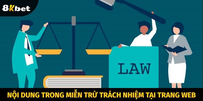 Nội dung trong miễn trừ trách nhiệm tại trang web
